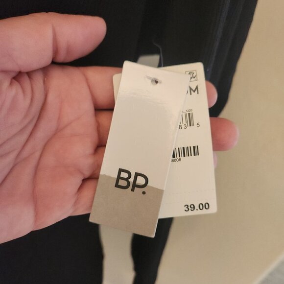 BP Nordstroms Black Ribbed Dress. NWT. Size Medium - Picture 3 of 10